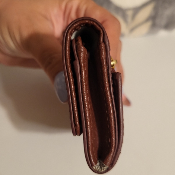 Fossil Brown Leather Keychain Wallet Pouch - Picture 7 of 13